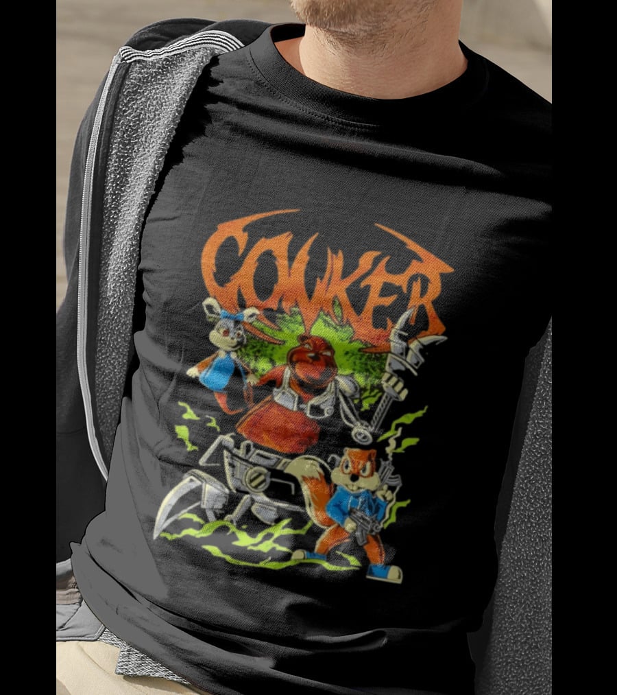 Conker Conquer The Day Robo Rabbit Duo Adventure T-Shirt