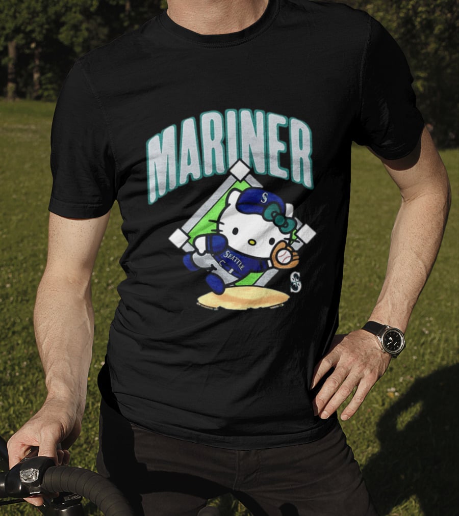 Hello Kitty Seattle Mariners Baseball 2026 MLB Mariner T-Shirt