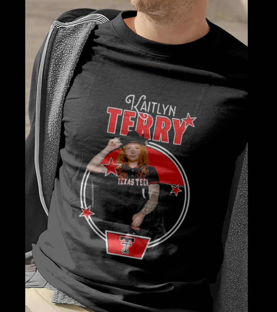 Kaitlyn Terry Texas Tech Red Raiders NCAA Stars T-Shirt