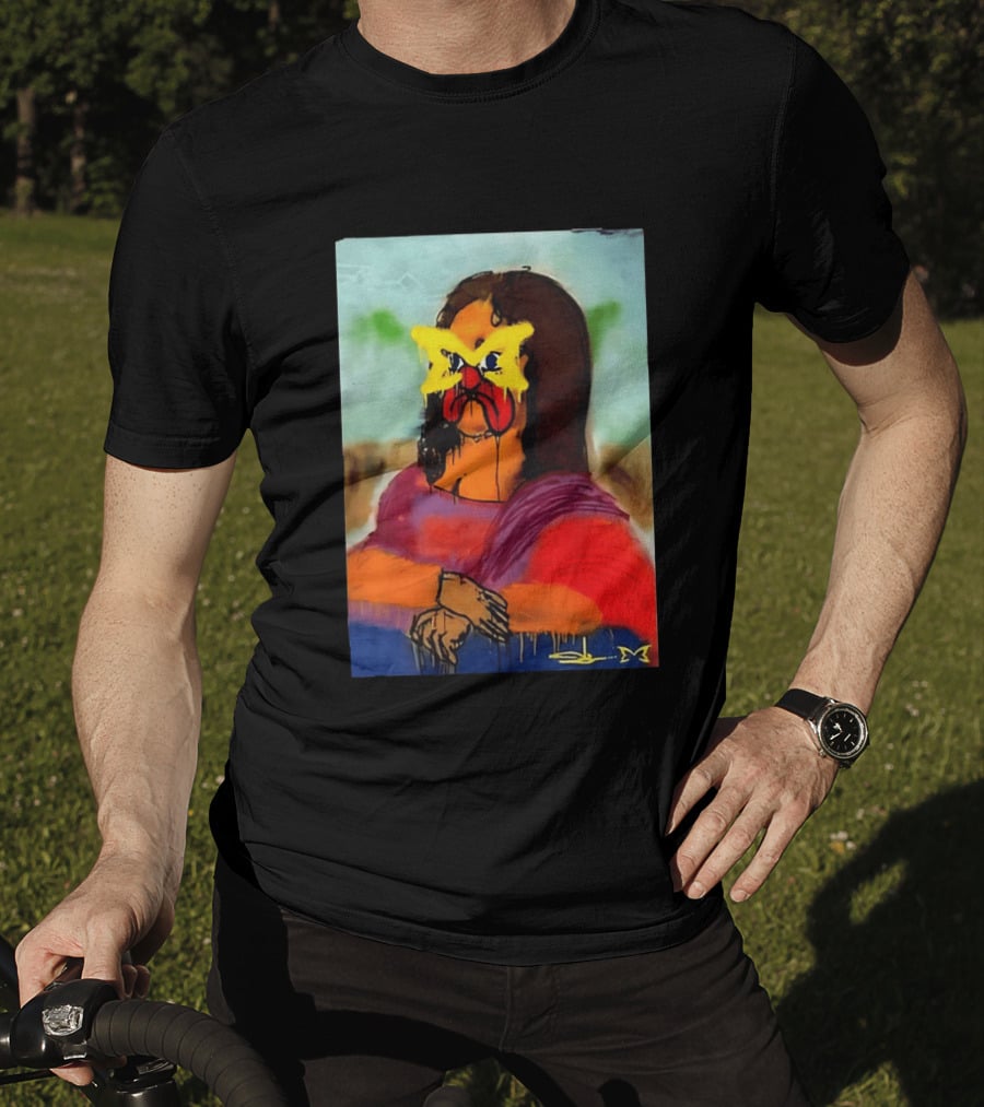 Mertra Slawn Mona Lisa Graffiti Remix T-Shirt