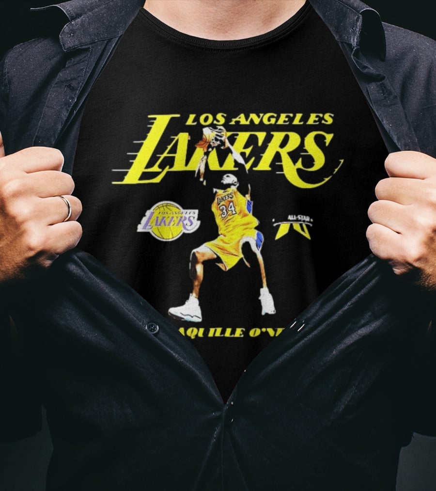 Los Angeles Lakers Shaquille O'Neal NBA 34 All Star T-Shirt
