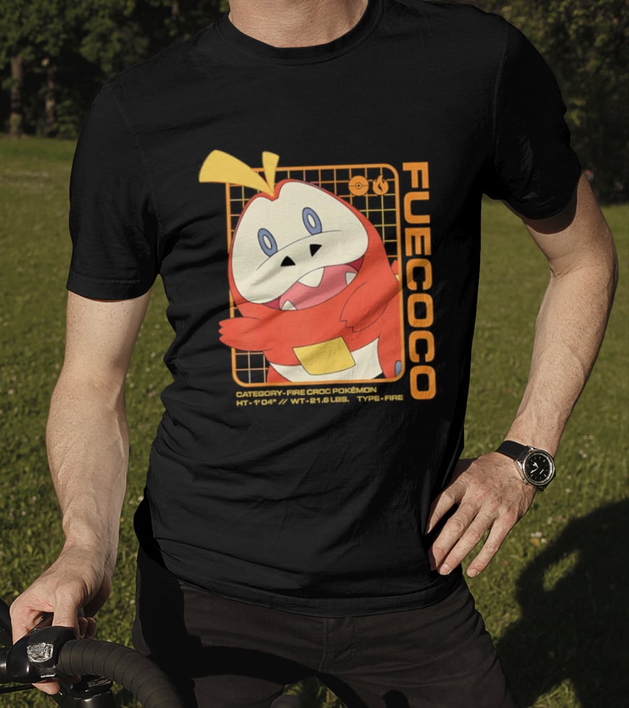 Fuecoco Fire Croc Pokémon Character Art Kanto Region T-Shirt