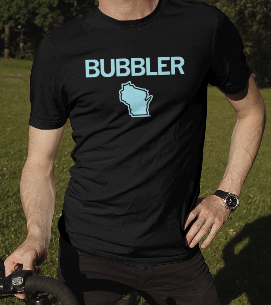 Bubbler Wisconsin Map T-Shirt