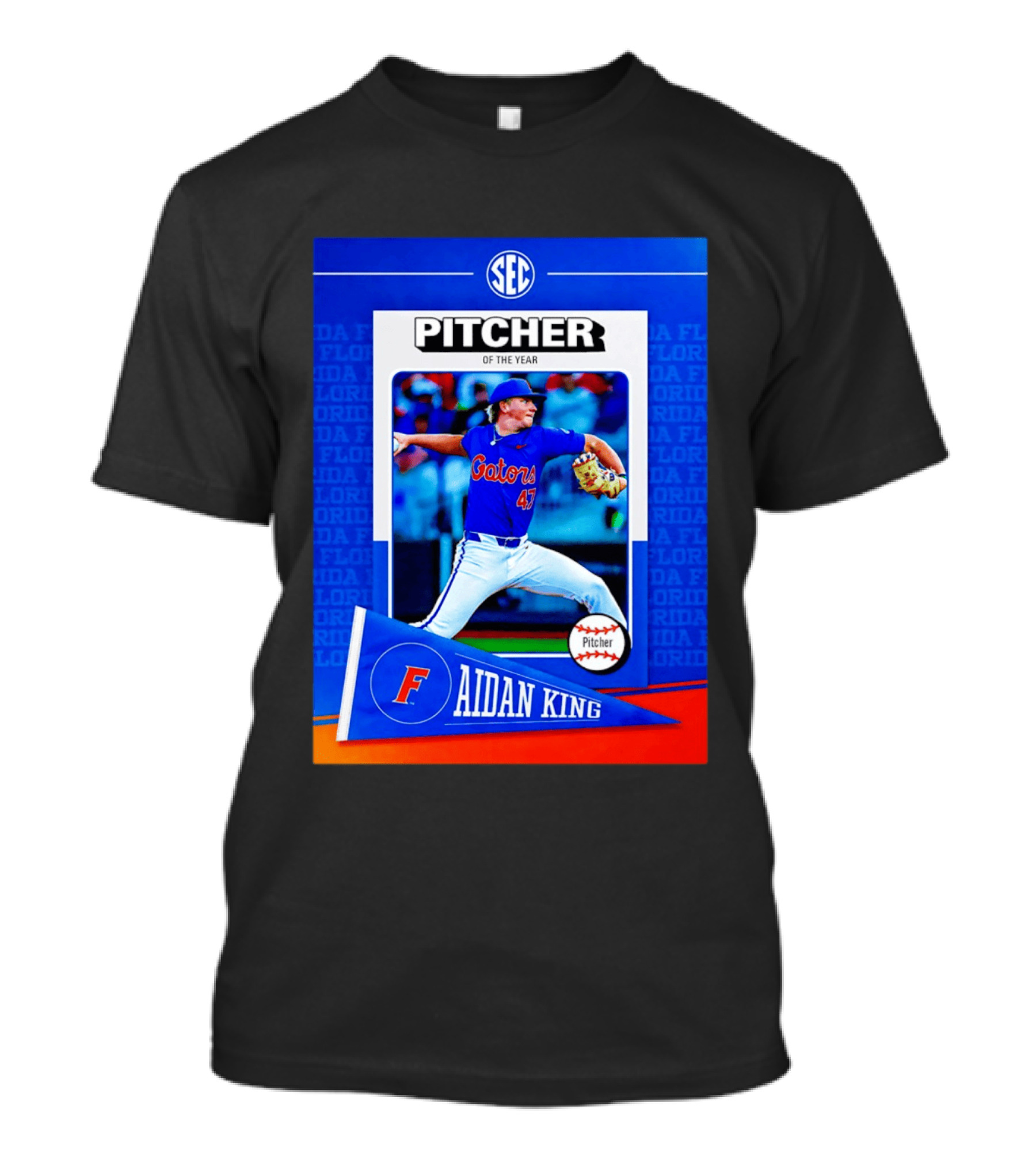 SEC Florida Gators Aidan King Pitcher Of The Year 2026 T-Shirt