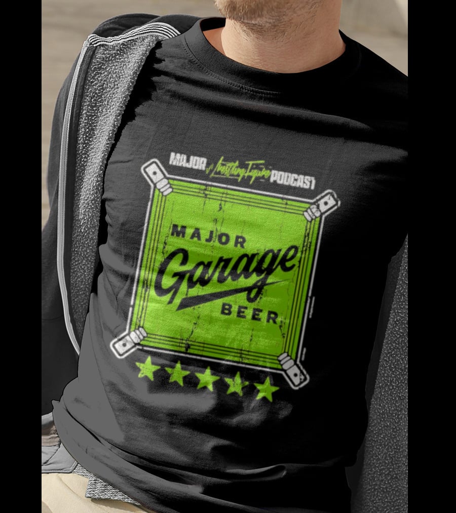 Major Garage Beer Lime 2026 Podcast T-Shirt