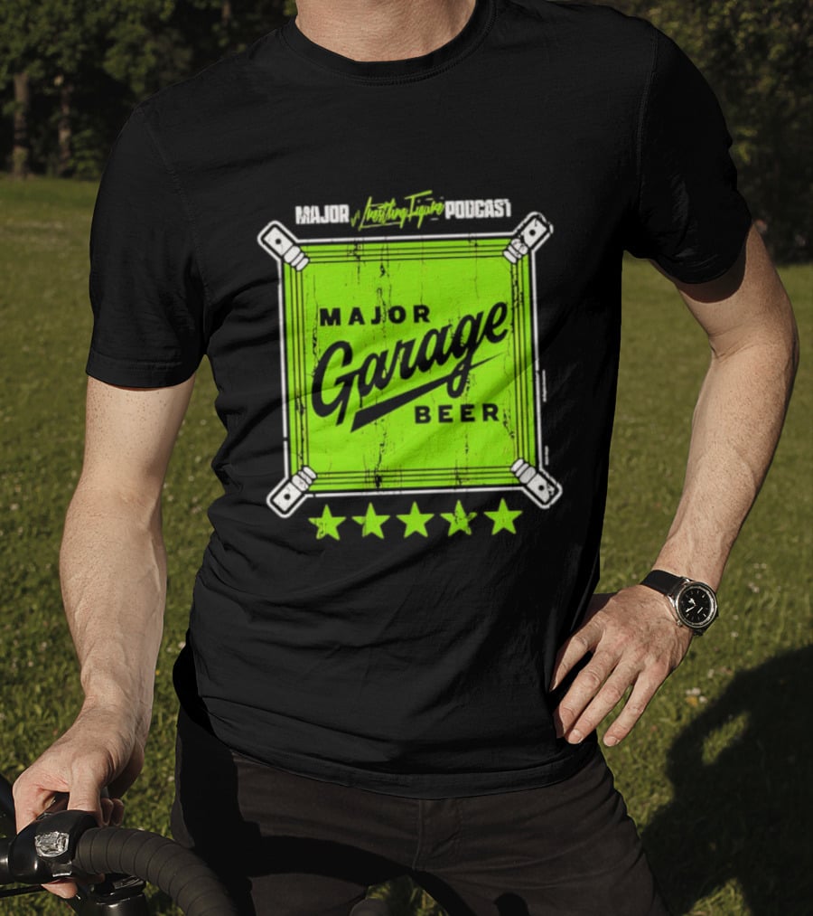 Major Garage Beer Lime 2026 Podcast T-Shirt