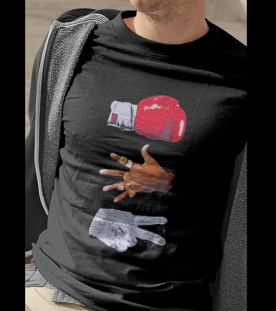 Michael Jordan MJ Jackson Michael Tyson Gloves T-Shirt
