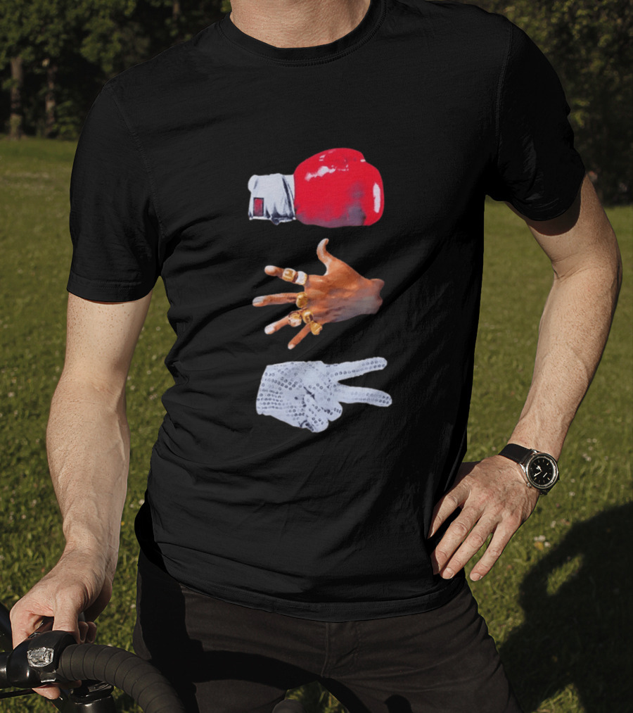 Michael Jordan MJ Jackson Michael Tyson Gloves T-Shirt