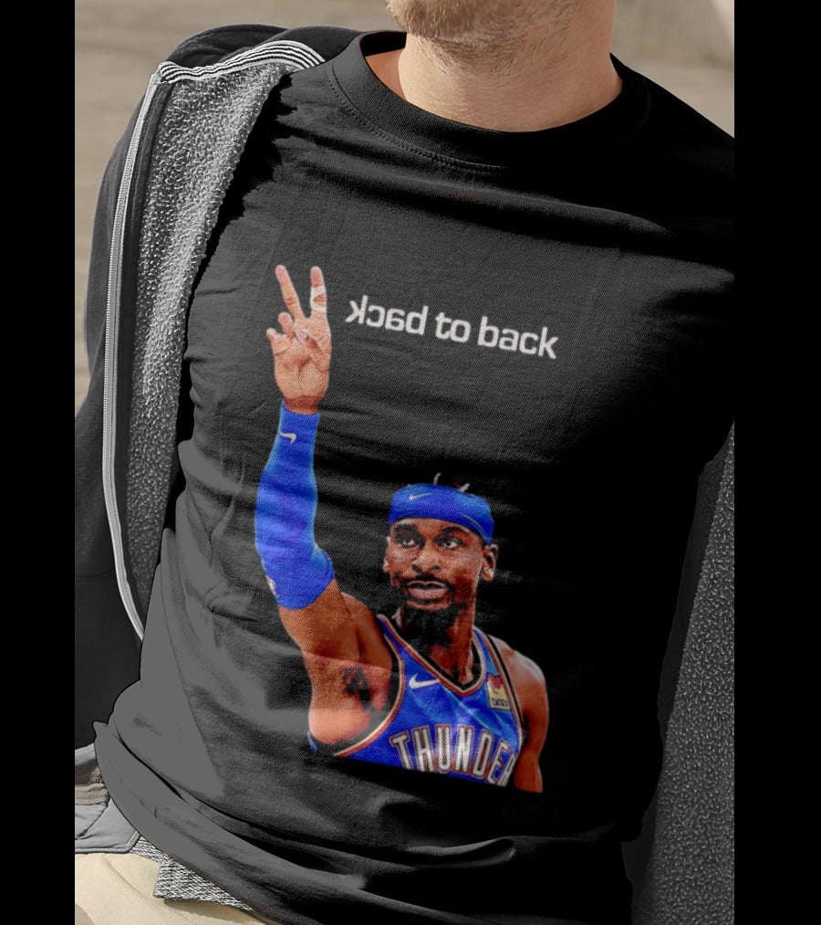OKC Thunder SGA 2026 Back To Back MVP Shai Gilgeous Alexander T-Shirt