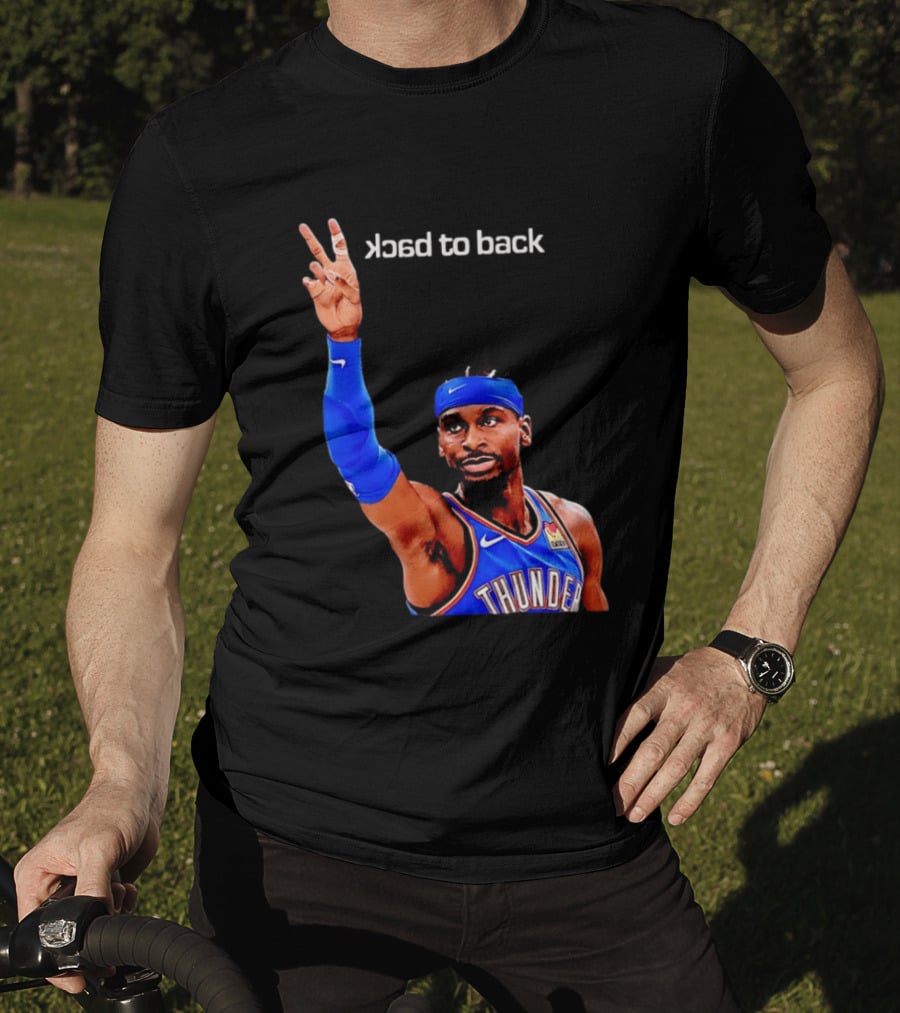 OKC Thunder SGA 2026 Back To Back MVP Shai Gilgeous Alexander T-Shirt