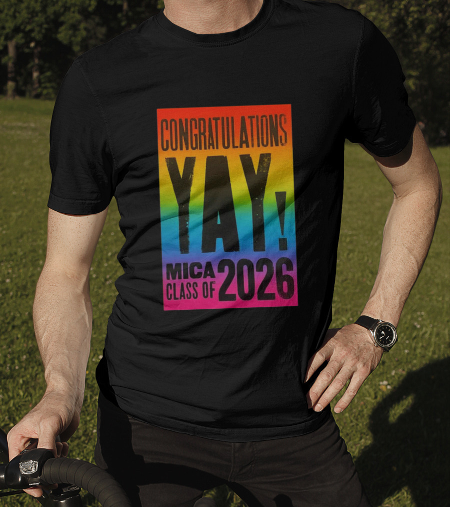 Congratulations Yay Mica Class Of 2026 Rainbow T-Shirt