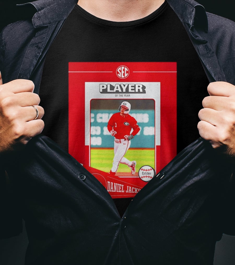 SEC Player Of The Year Daniel Jackson Catcher Georgia 2026 T-Shirt
