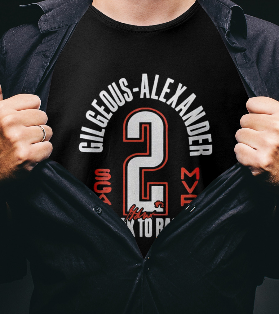 Gilgeous Alexander 2 MVP Back To Back SGA T-Shirt