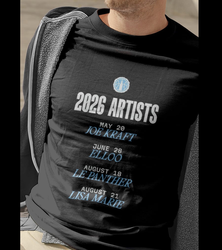 Chicago Sky Basketball Skytown Series 2026 Artists Joe Keartt Kileo Le Montymer Lisa Marie T-Shirt