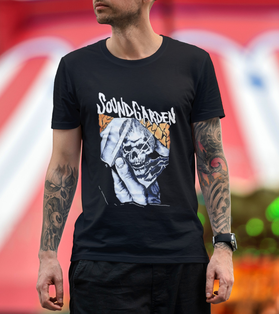Soundgarden Skull Hand Broken Glass T-Shirt