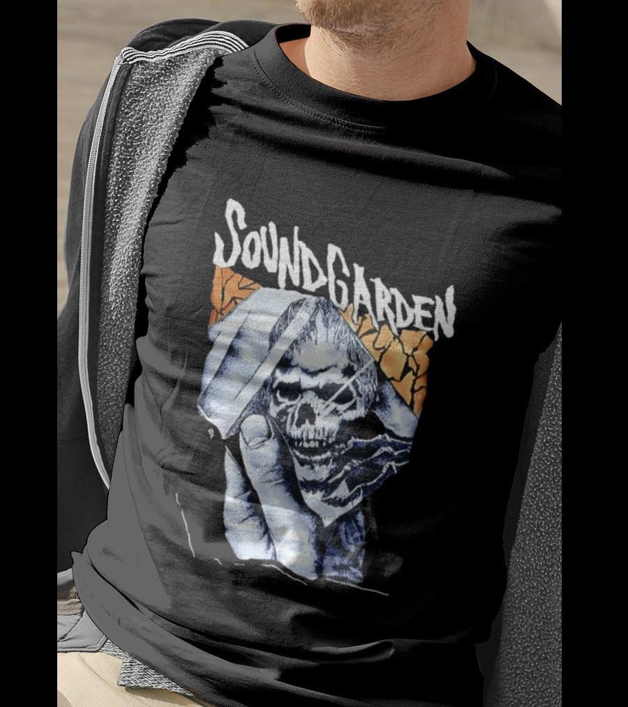 Soundgarden Skull Hand Broken Glass T-Shirt
