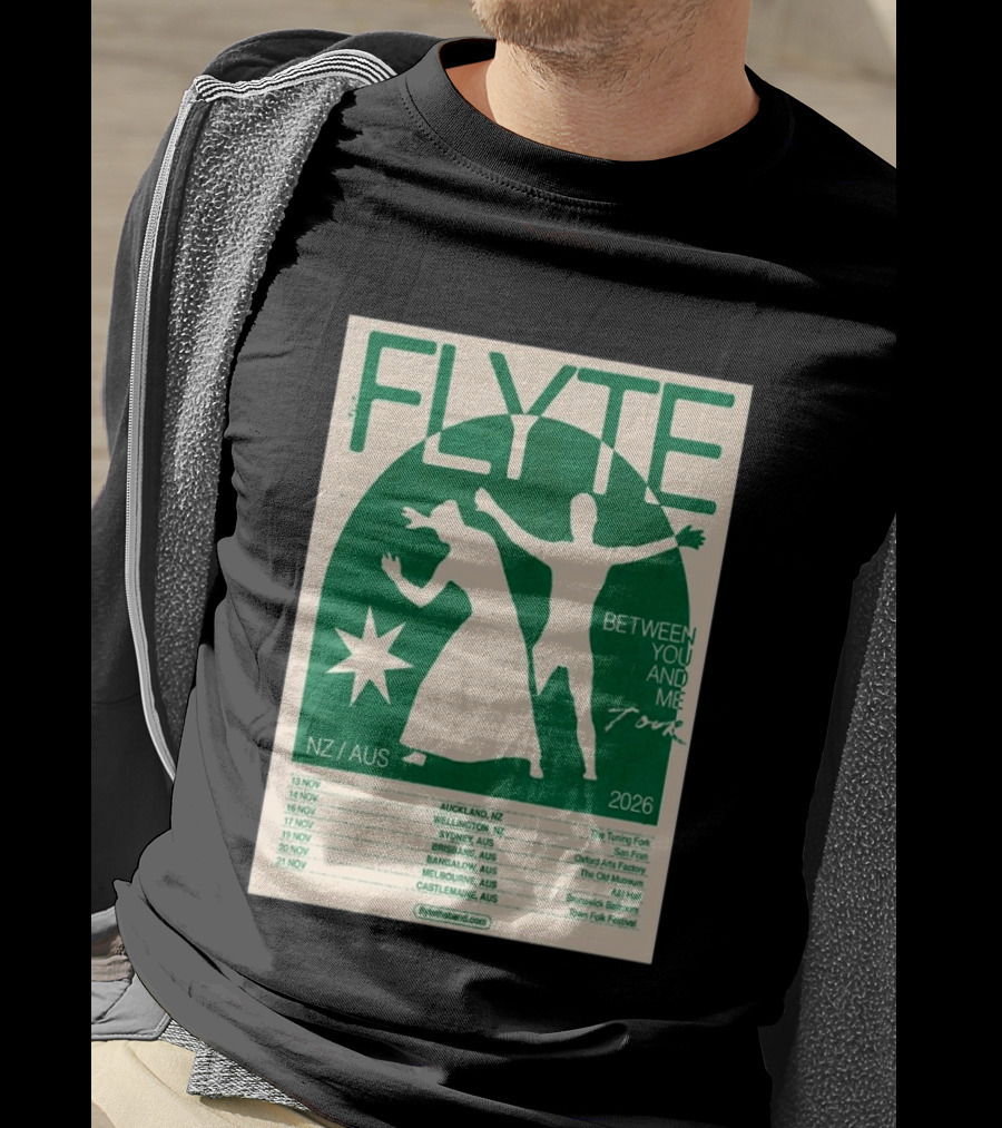 Flyte Between You And Me Tour NZ AUS 2026 T-Shirt