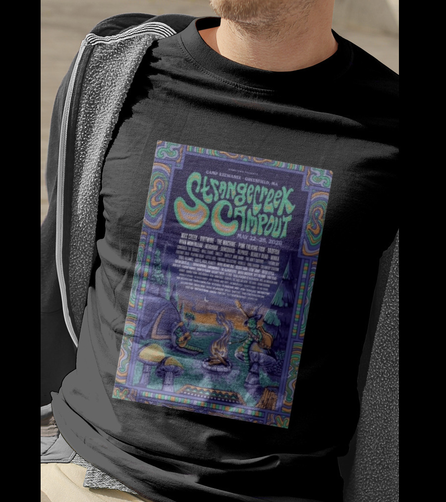 StrangeCreek Campout Greenfield May 22 25 2026 Camp KeeWanee Max Creek Pink Talking Fish Festival T-Shirt