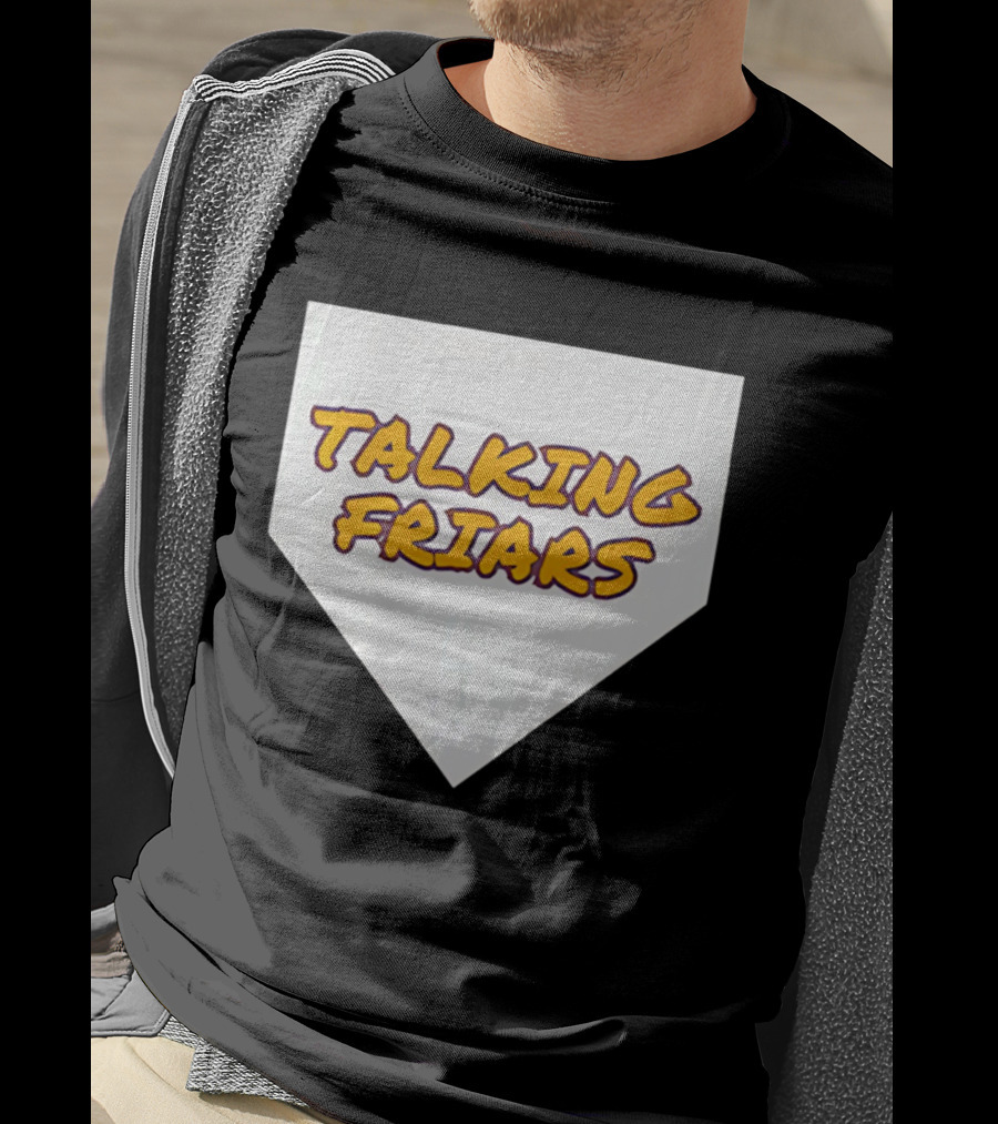 Talking Friars 2026 Baseball Home Plate Marker T-Shirt