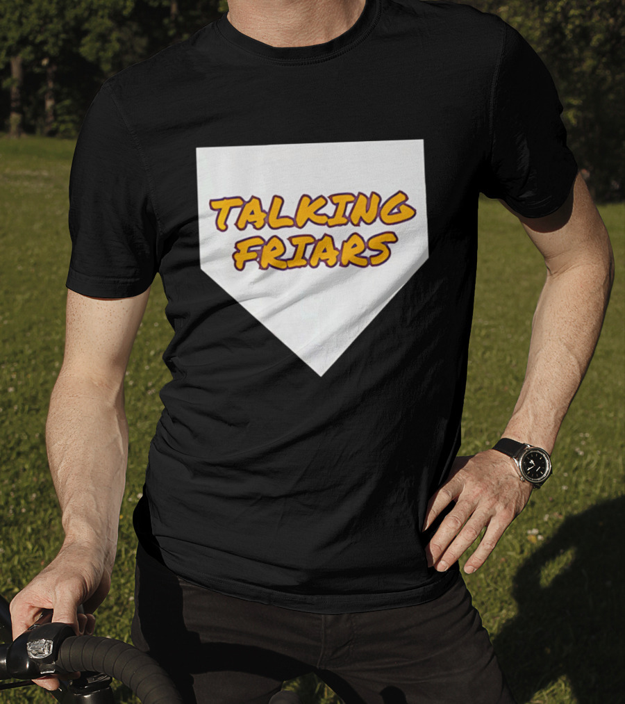 Talking Friars 2026 Baseball Home Plate Marker T-Shirt