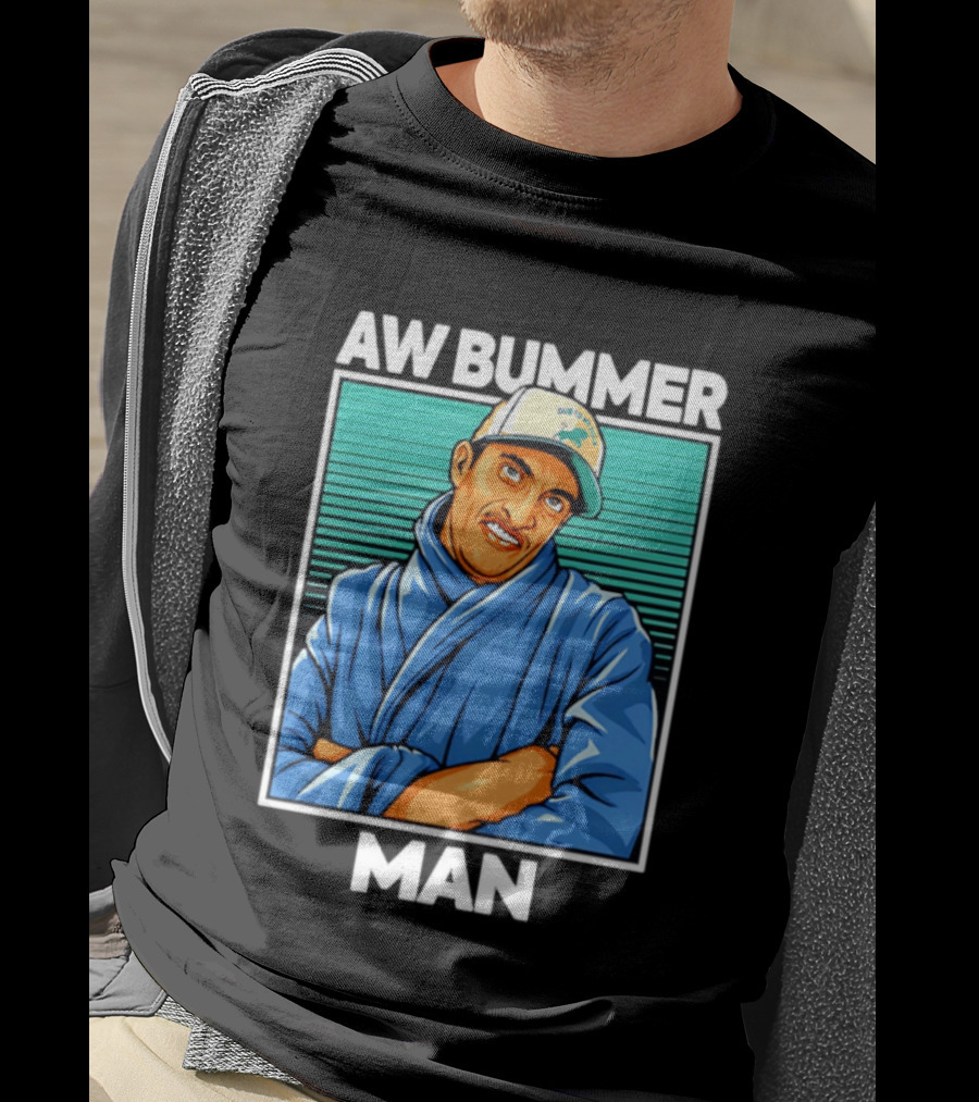 AW Bummer Man PE Guy Due To Stew Cap T-Shirt