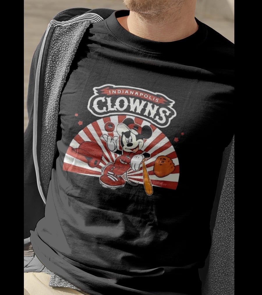Indianapolis Clowns Mickey Mouse Baseball 2026 Vintage Style Sports Team T-Shirt