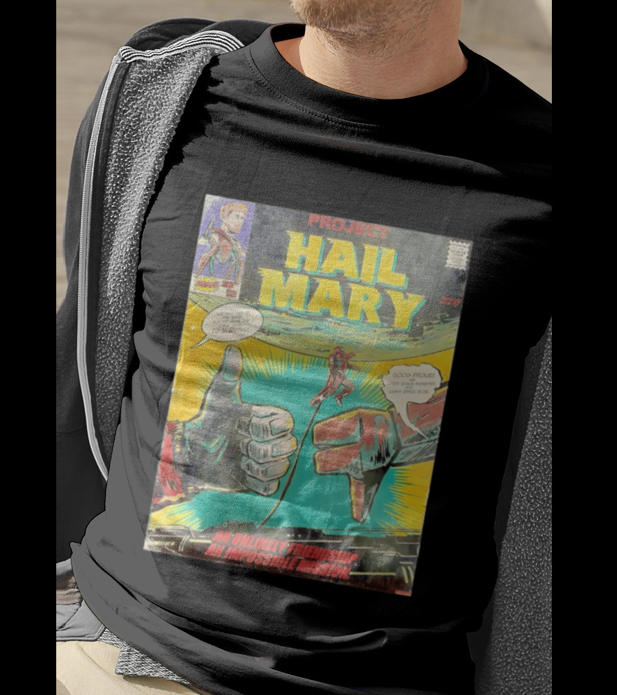 Project Hail Mary Comic Cover An Unlikely Friendship An Impossible Mission T-Shirt