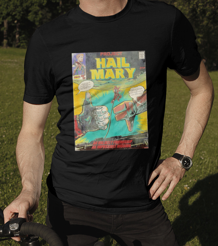Project Hail Mary Comic Cover An Unlikely Friendship An Impossible Mission T-Shirt