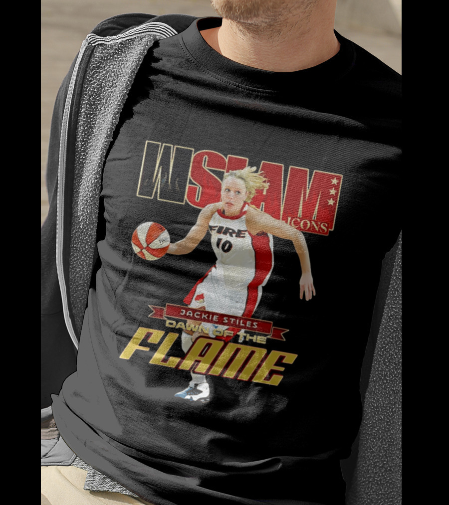 WSlam Icons Jackie Stiles Fire Dawn Of The Flame T-Shirt