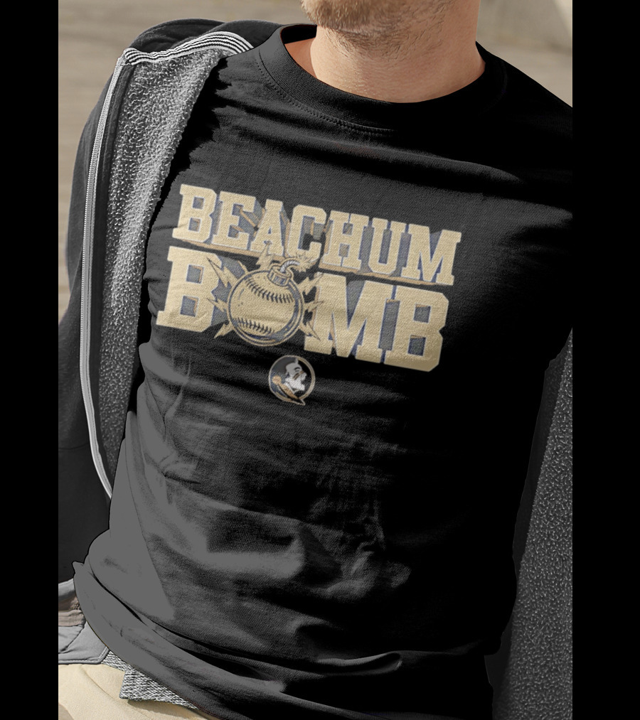 Beachum Bomb Baseball With Florida State Seminole T-Shirt