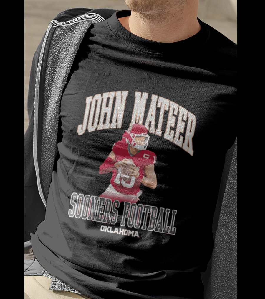 John Mateer Oklahoma Sooners Football Quarterback Player T-Shirt