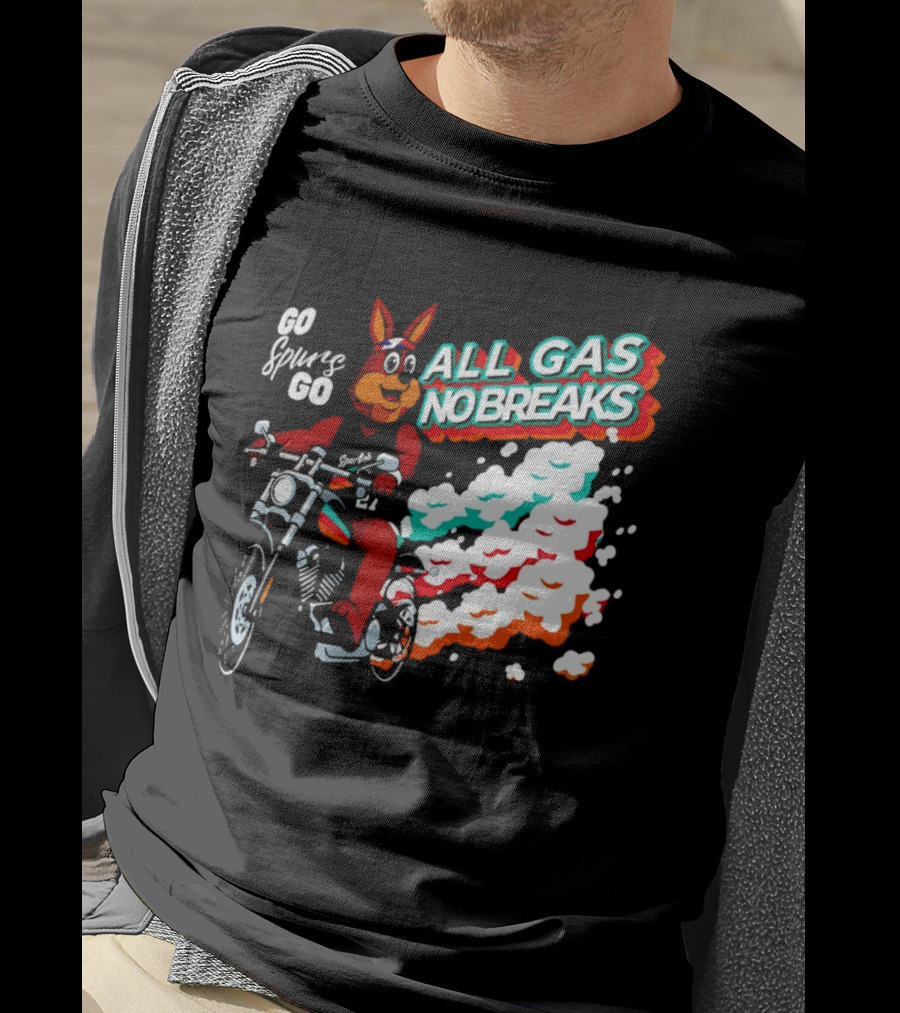 San Antonio Spurs Coyote Go Spurs Go All Gas No Breaks T-Shirt