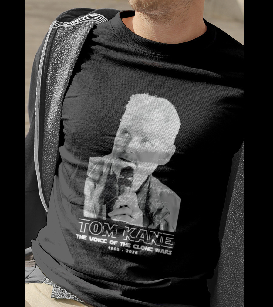 Tom Kane The Voice Of The Clone Wars 1962 2021 Memorial T-Shirt