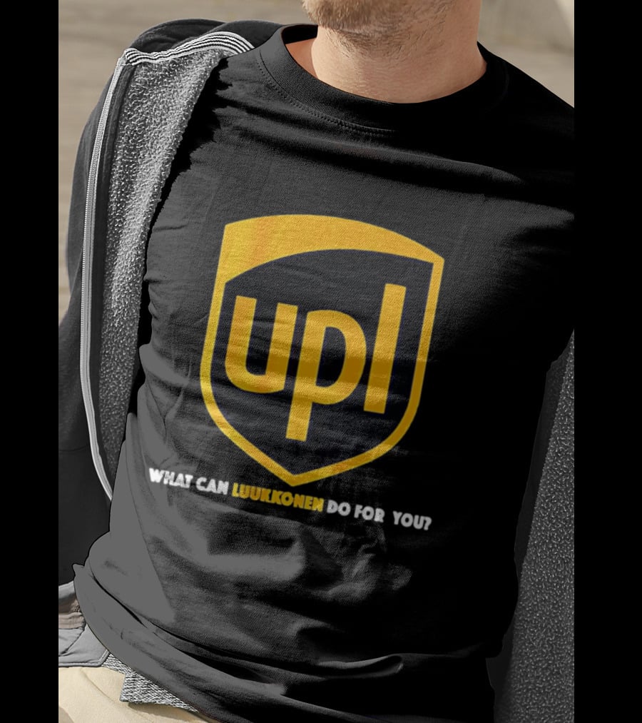 Ukko Pekka Luukkonen UPL What Can Luukkonen Do For You Shield T-Shirt