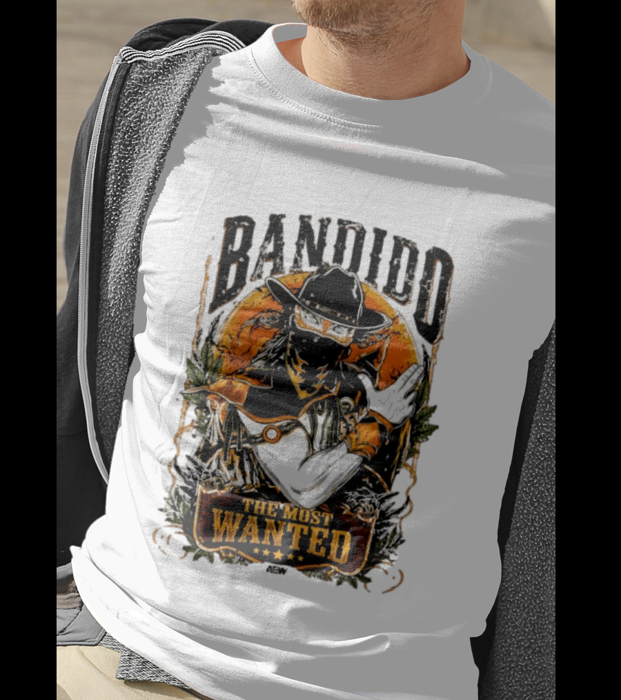 Bandido El Más Buscado The Most Wanted Cowboy Outlaw Western T-Shirt