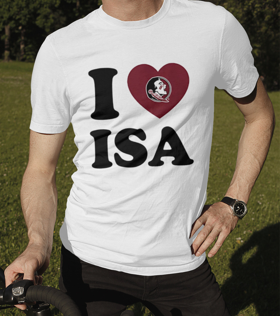 I Love Florida State Seminoles Heart ISA T-Shirt