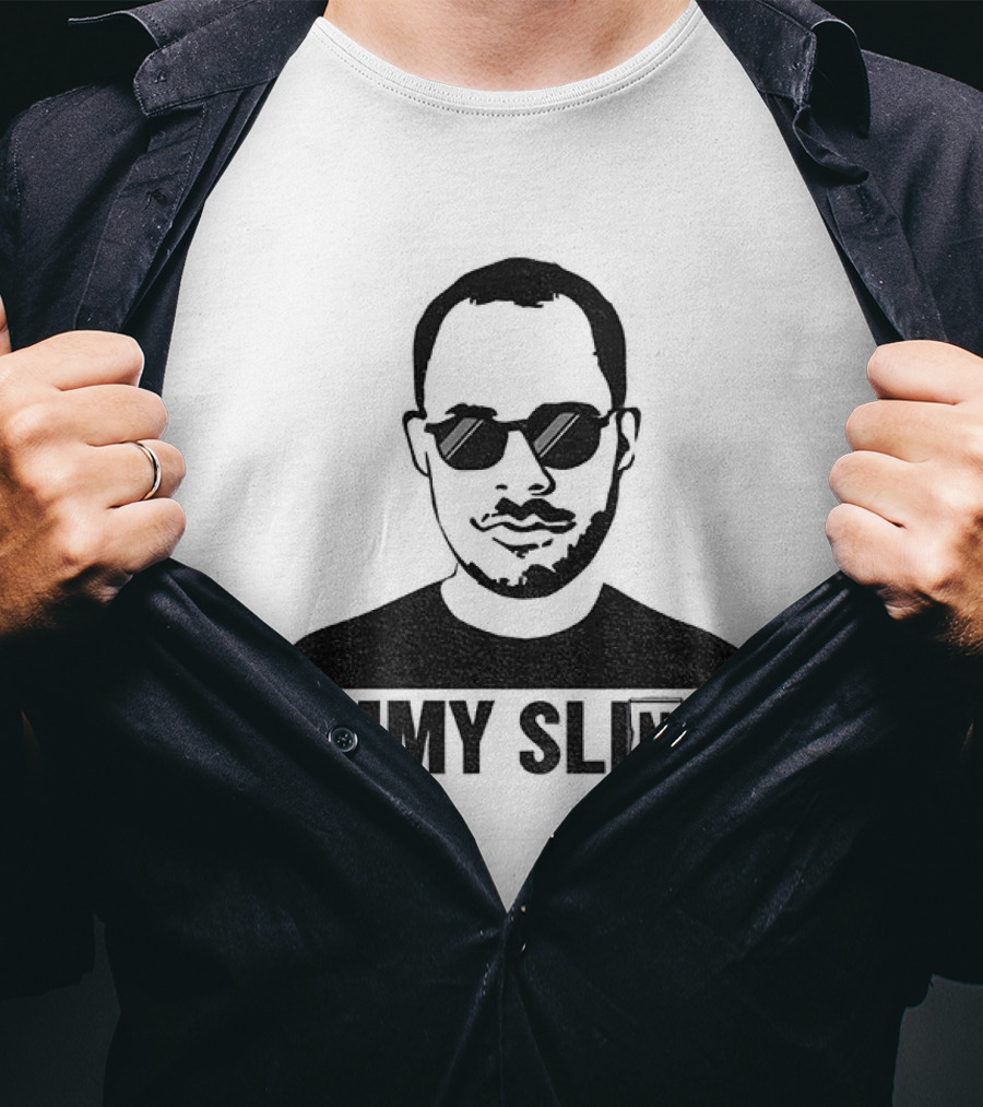 Jimmy Slings Sketch Portrait With Sunglasses T-Shirt