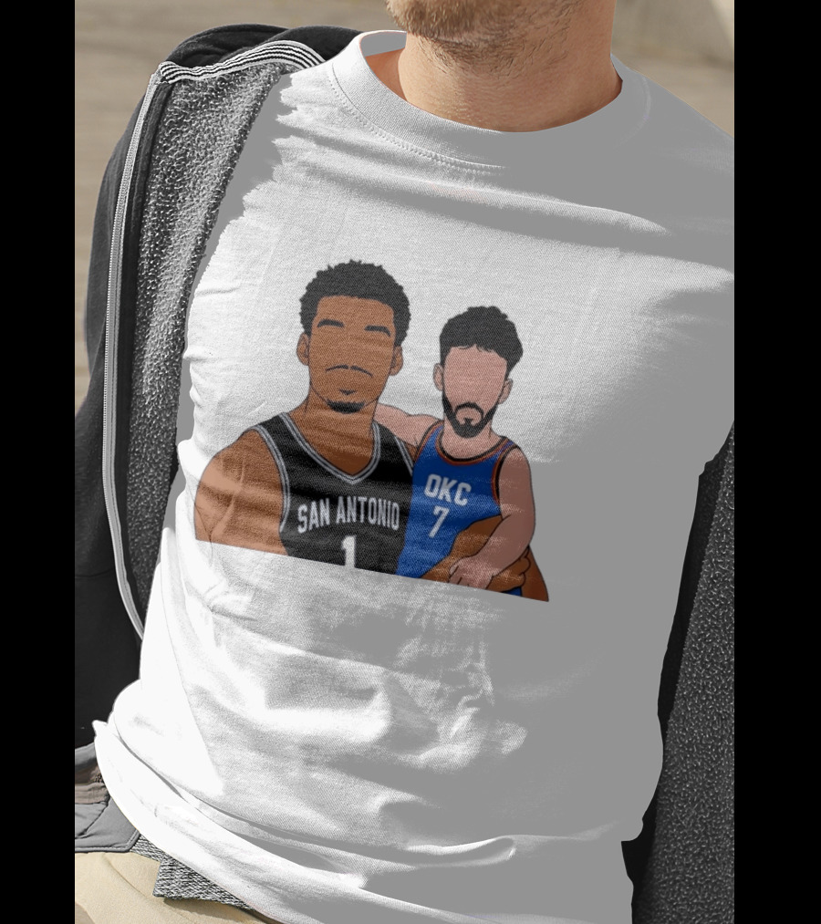 San Antonio Victor Wembanyama OKC Chet Holmgren Basketball T-Shirt