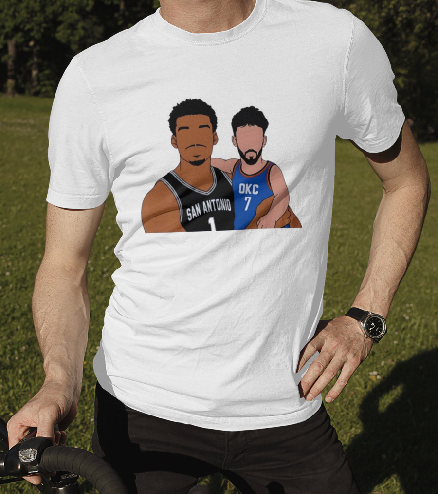 San Antonio Victor Wembanyama OKC Chet Holmgren Basketball T-Shirt