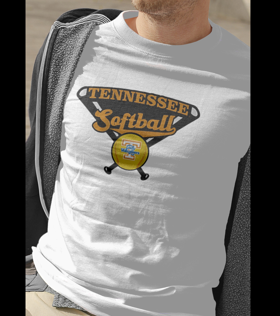 Tennessee Lady Volunteers Softball Crossed Bats T-Shirt
