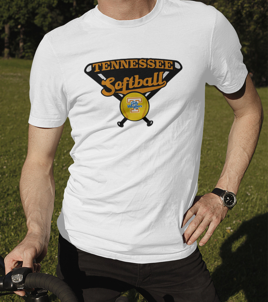 Tennessee Lady Volunteers Softball Crossed Bats T-Shirt