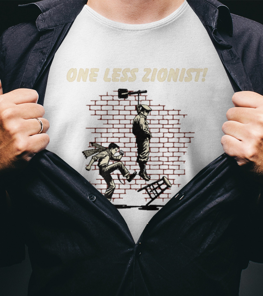 Alex American IDF One Less Zionist T-Shirt