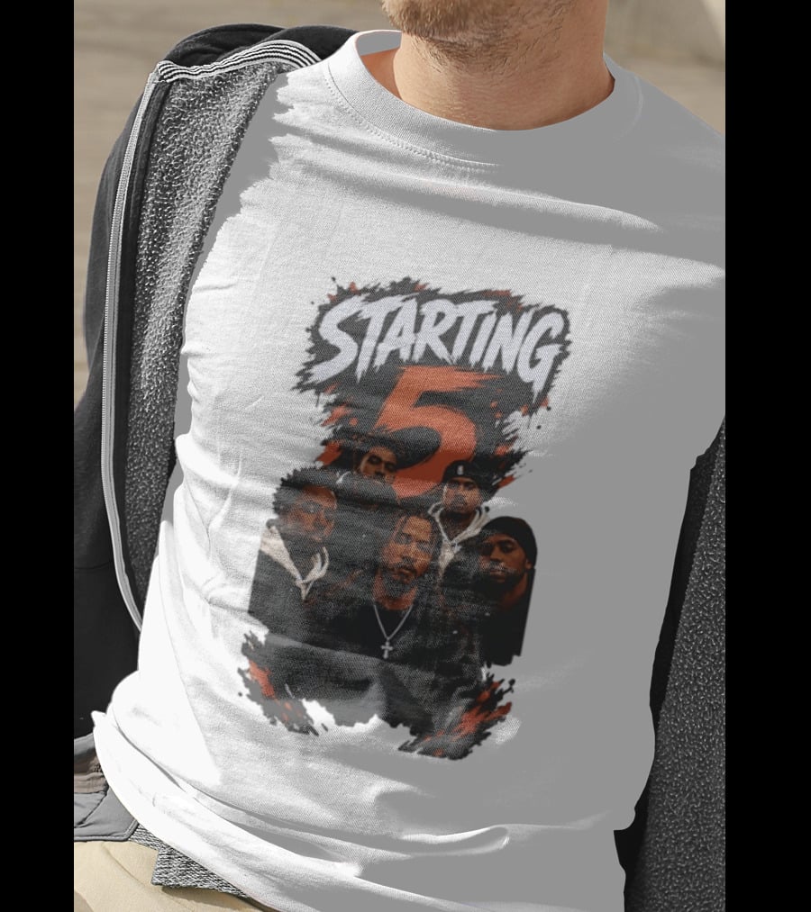 Starting 5 Basketball Hoop Squad Court Commanders New York Knicks T-Shirt
