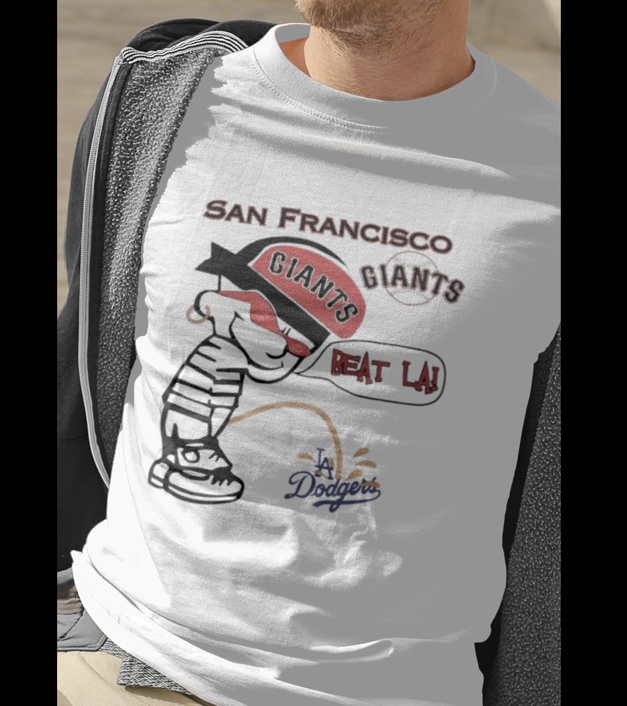San Francisco Giants Beat LA Dodgers Peanuts T-Shirt