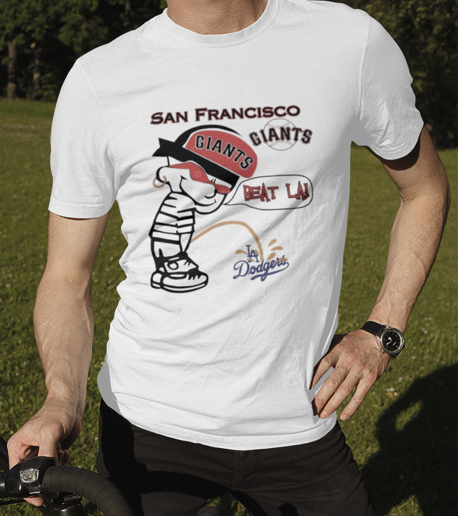 San Francisco Giants Beat LA Dodgers Peanuts T-Shirt