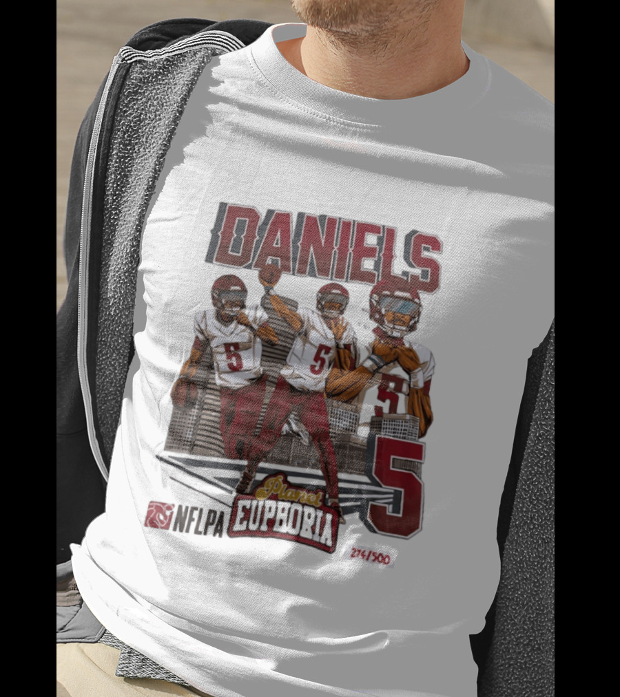 Daniels LSU Tigers Planet Euphoria NFLPA Limited Edition Number 5 T-Shirt