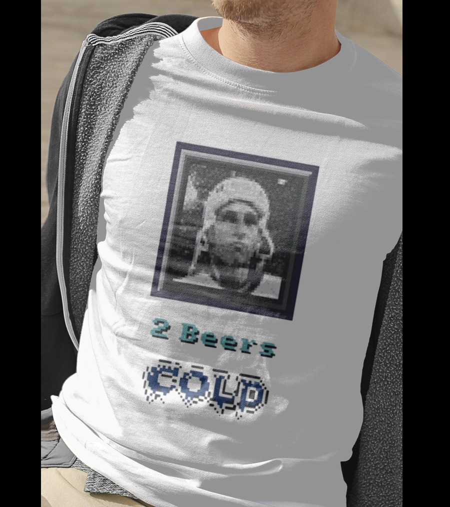 John Elway Denver Broncos Pixel Art 2 Beers Cold T-Shirt