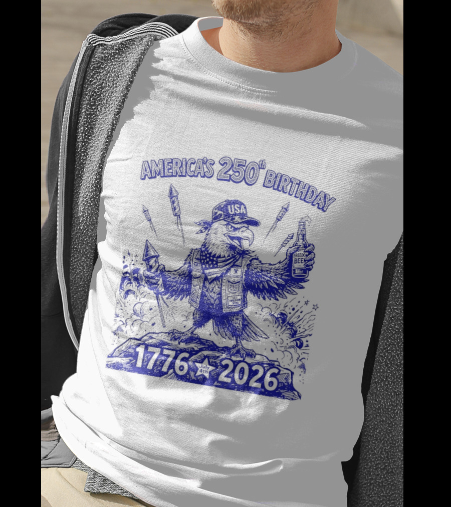 America's 250th Birthday Semiquincentennial Eagle 1776 2026 T-Shirt