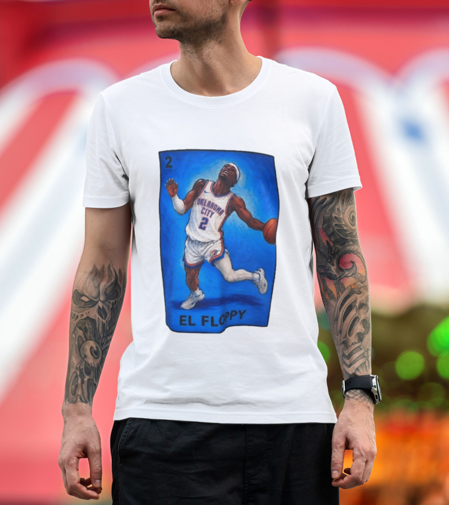 Shai Gilgeous Alexander Oklahoma City 2 El Floppy Basketball T-Shirt