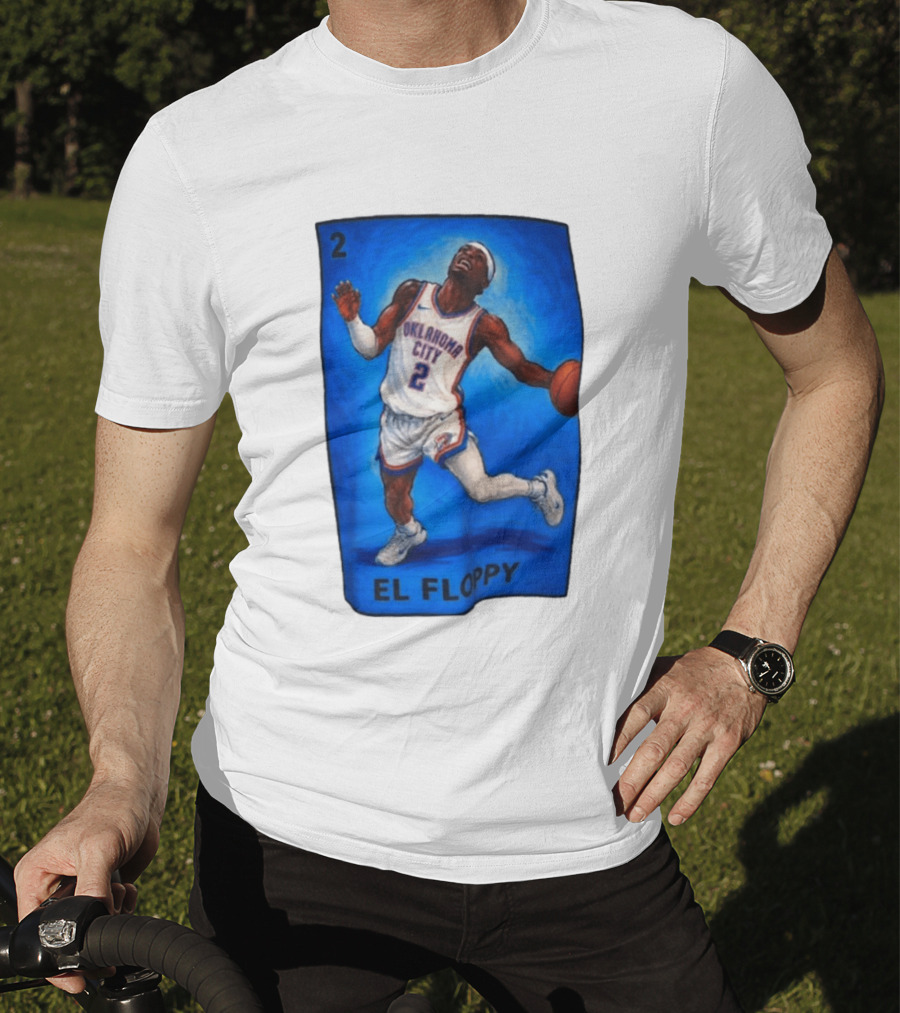 Shai Gilgeous Alexander Oklahoma City 2 El Floppy Basketball T-Shirt